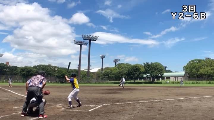 加部輝（ウルトラ寿司ふぁいやー）のインスタグラム：「この夏、最初で最後のヒット。  #にするかは自分次第 #部ッティング   movie by @hideki__1231」
