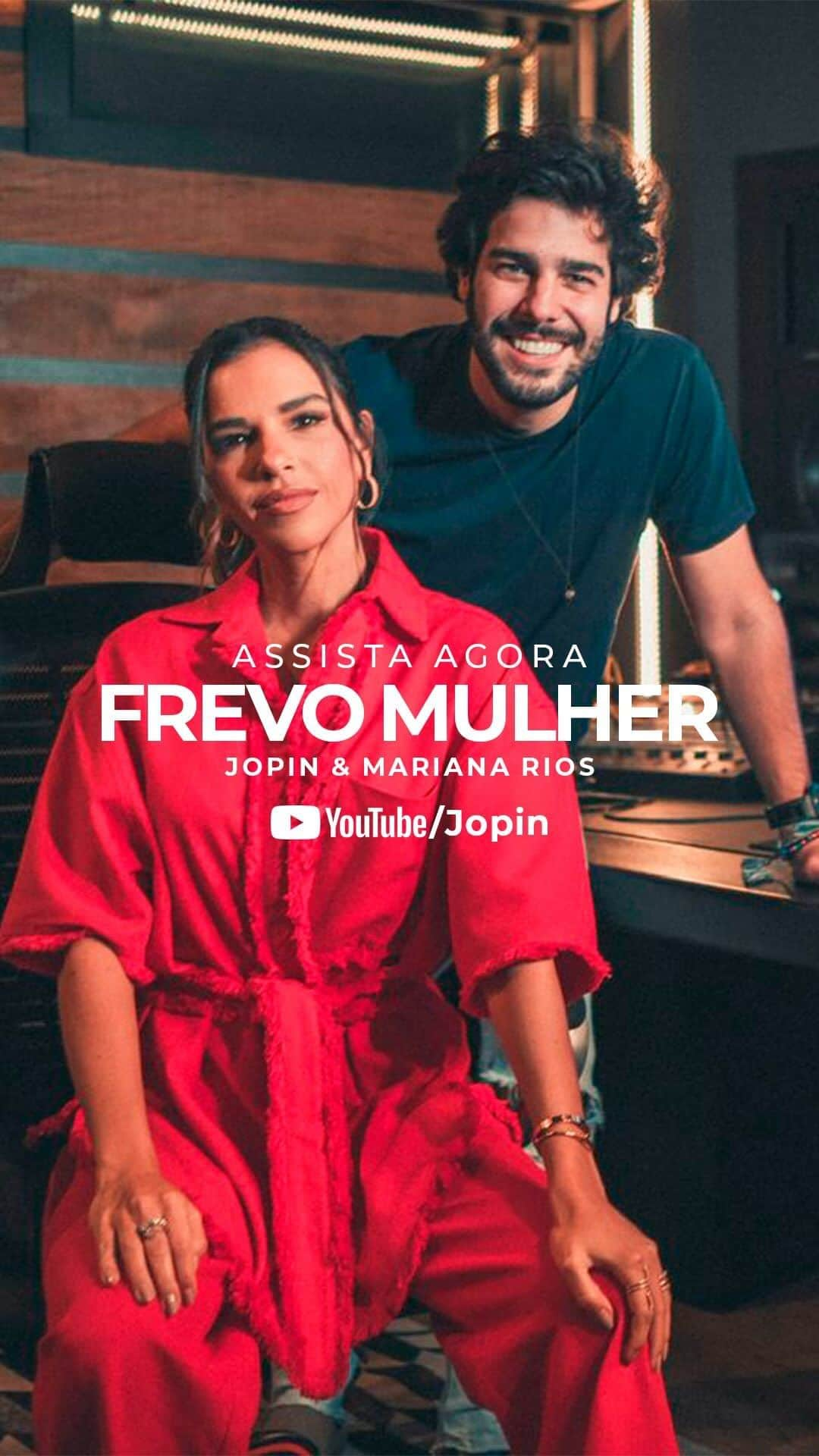 Mariana Riosのインスタグラム：「Muito feliz, finalmente nosso clipe de Frevo Mulher está no ar. Espero que curtam bastante! 🙏❤️  Jopin, Mariana Rios - Frevo Mulher Remix」