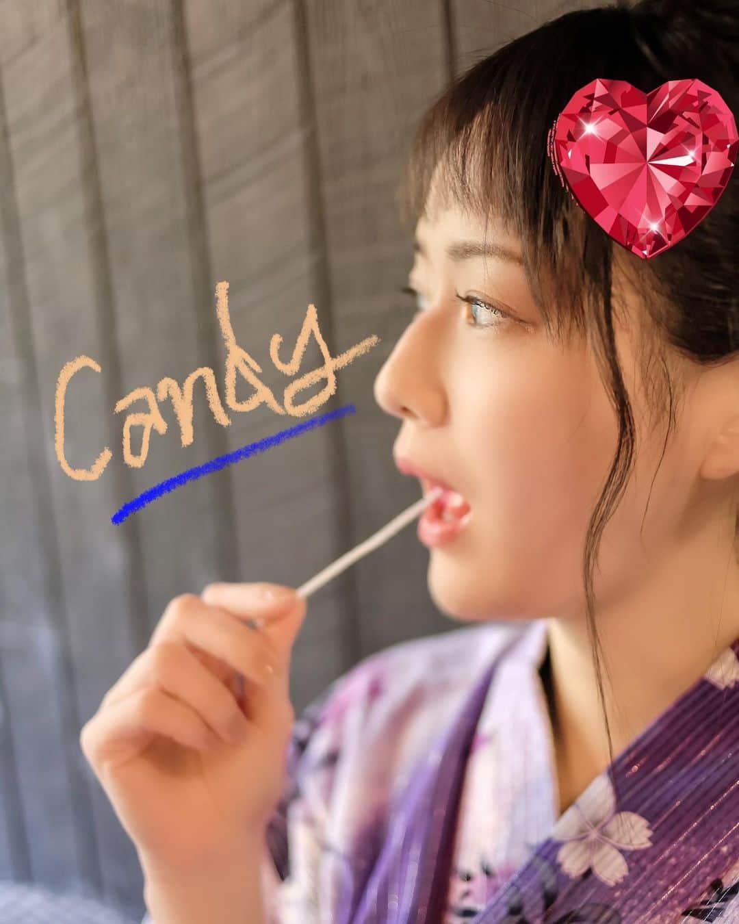 のインスタグラム：「🍬🍭 CANDY CANDY- ̗̀ 🍭 ̖́-👘  🏎ドライブ行きたい💕 お祭り行きたい🏮👘✨  花火🎆🎇したいなぁ🥳  🚀ロケット花火は怖い😂  #吉山りさ #美容  #浴衣  #yukata  #👘  #フリーモデル #女子旅 #一人旅 #モデル #model #Japanese #溫泉 #バスタオルモデル #温泉 #温泉ソムリエ #お風呂 #温泉モデル #温泉女子 #hotsprings #温泉旅館  #写真 #写真撮影 #撮影モデル #모델#photography #温泉旅行 #旅行 #旅 #撮影 #ファンクラブ」