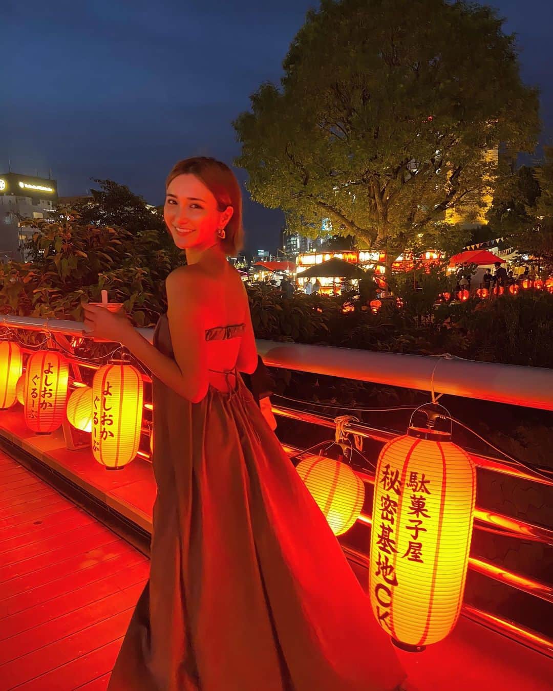 カナさんのインスタグラム写真 - (カナInstagram)「博多の #千年夜市 に来たよ〜🏮🌕」8月12日 20時31分 - _kana627_