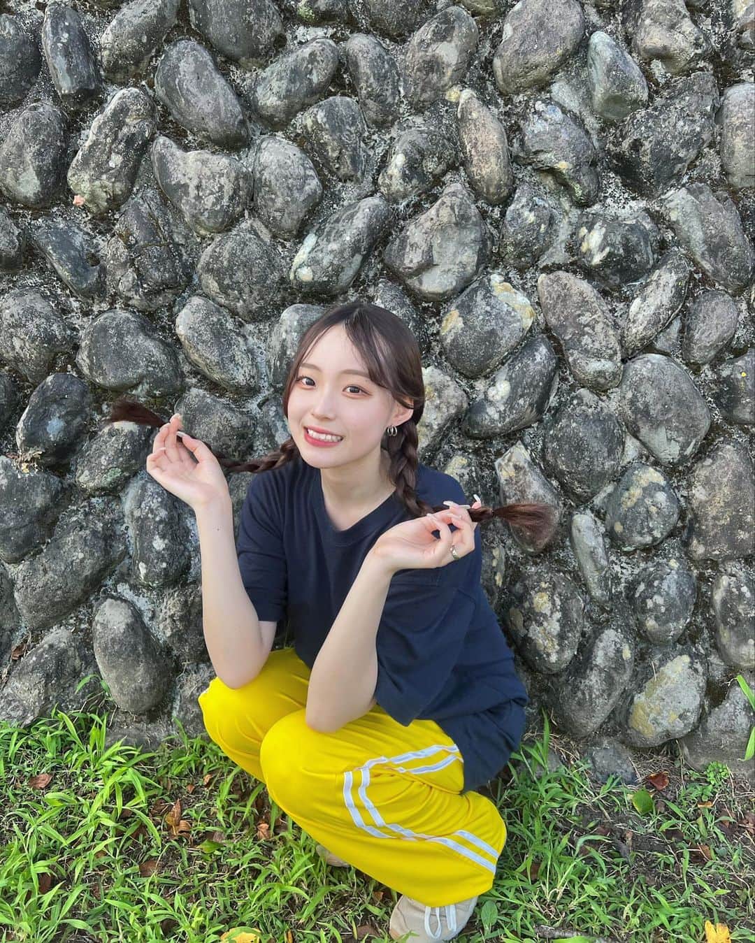 ゆうなのインスタグラム：「運動していっぱい汗かいた！ して欲しい髪型教えて〜！」