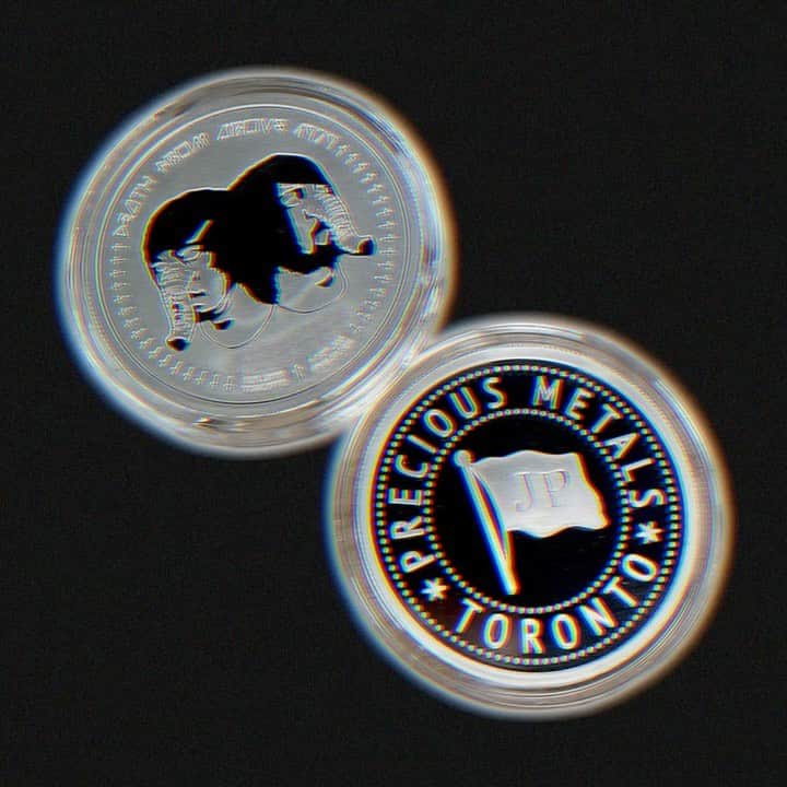 のインスタグラム：「Our old pal @jp_metals / @jp_drumming invited us into the wild world of precious metals so here we go! Limited edition of 50 fine silver rounds. Available Sunday August 14th at 12pm EST via ANCIENTFASHIONRECORDS.COM」