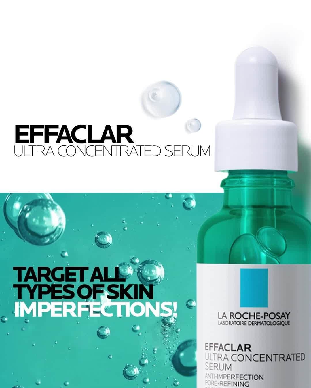 La Roche-Posayのインスタグラム：「You have acne-prone skin but don’t know which product you should use according to your type of imperfections?  Well, we have some good news for you! Effaclar Serum has been tested on all skin phototypes   🎯 Targets breakouts ✋ Helps to reduce all types of skin imperfections  ⏫ Stimulates skin cell renewal   Do you already use our Effaclar range at home? Feel free to give us your feedback!   All languages spoken here! Feel free to talk to us at anytime.  #larocheposay #effaclar #acneproneskin  Global official page from La Roche-Posay, France.」