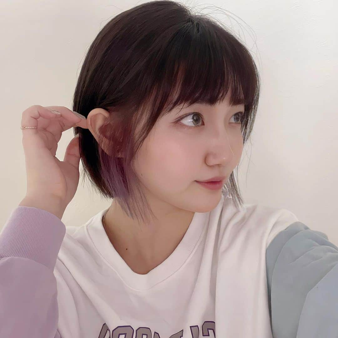 東美希さんのインスタグラム写真 - (東美希Instagram)「lavender×bob💇‍♀️✨ . . . #インナーカラーボブ  #顎ラインボブ #インナーボブ  #unami #表参道　#ラベンダーカラー #韓国ヘア #ヨジャドルカラー」8月14日 11時35分 - amisar11