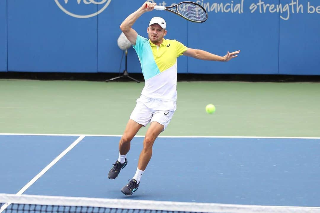 ダビド・ゴフィンのインスタグラム：「Qualified ✔️ @cincytennis」