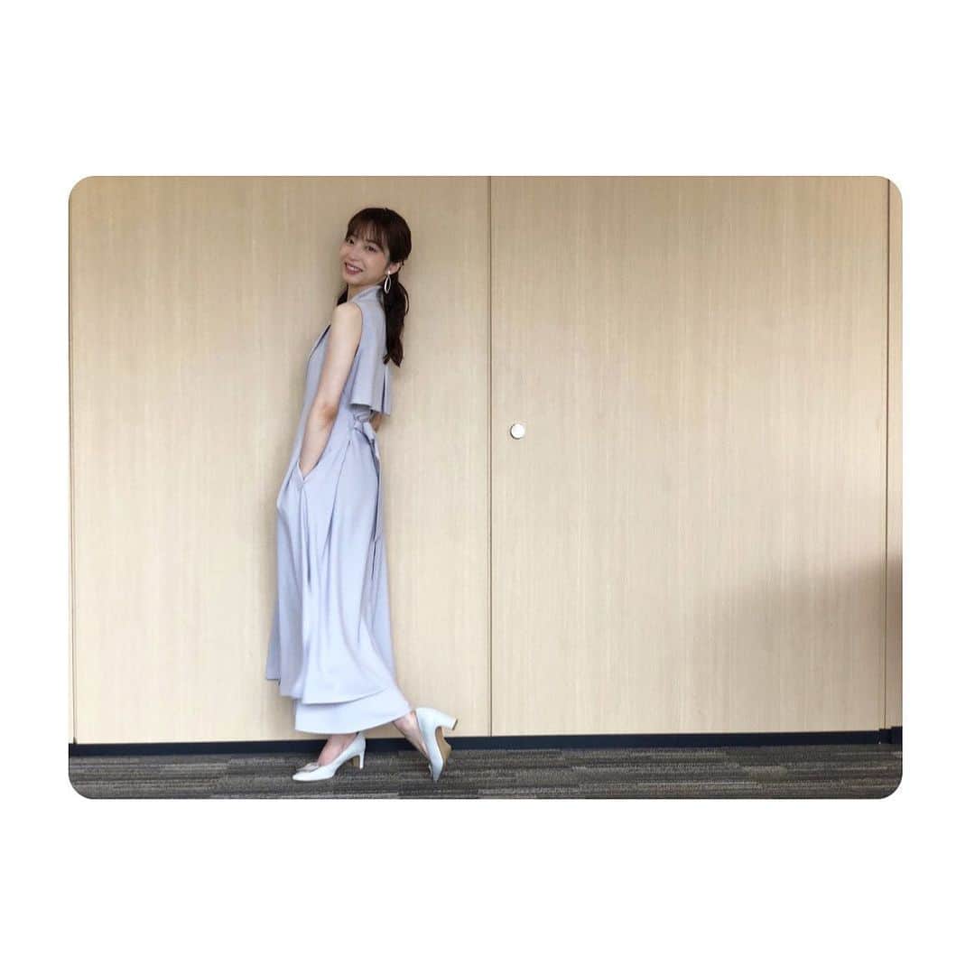 林佑香さんのインスタグラム写真 - (林佑香Instagram)「今日は少し大人っぽいジレとワンピースのセットでした👗 今週も、暑さには気をつけて元気にいきましょう😊」8月15日 14時51分 - yuka.hayashi_
