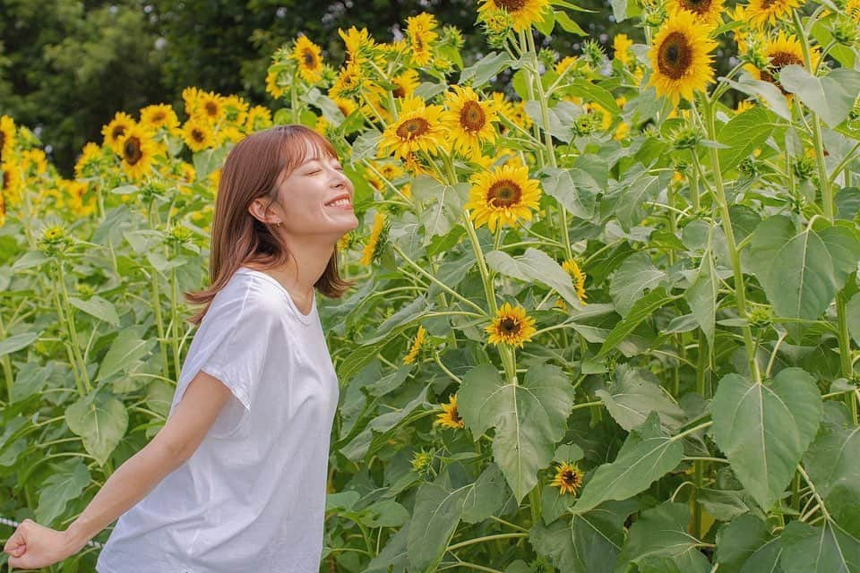 寺田安裕香さんのインスタグラム写真 - (寺田安裕香Instagram)「🌻 ⁡ ⁡ ⁡ ⁡ ⁡ ⁡ ⁡ ⁡ ⁡ ⁡ #夏 #ひまわり #写真 #ポートレート #撮影 #一眼レフ #笑顔 #奈良 #japan #japanesegirl  #좋아요 #팔로미#추억#일상룩 #오오티디#패션#데일리룩 #漂亮 #赞 #粉我 #followｍe」8月15日 16時21分 - ayukaterada