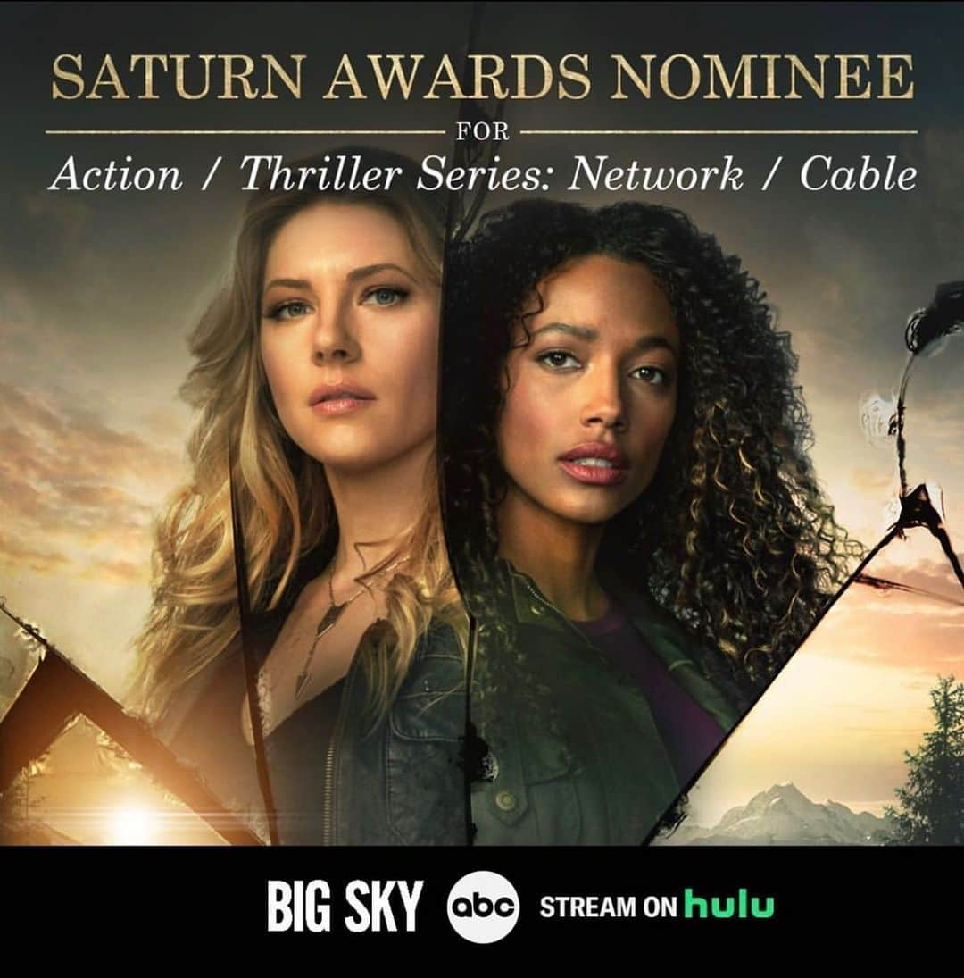 キャサリン・ウィニックのインスタグラム：「Huge congrats to my Big Sky family for 4 Saturn Award nominations!! 💫」