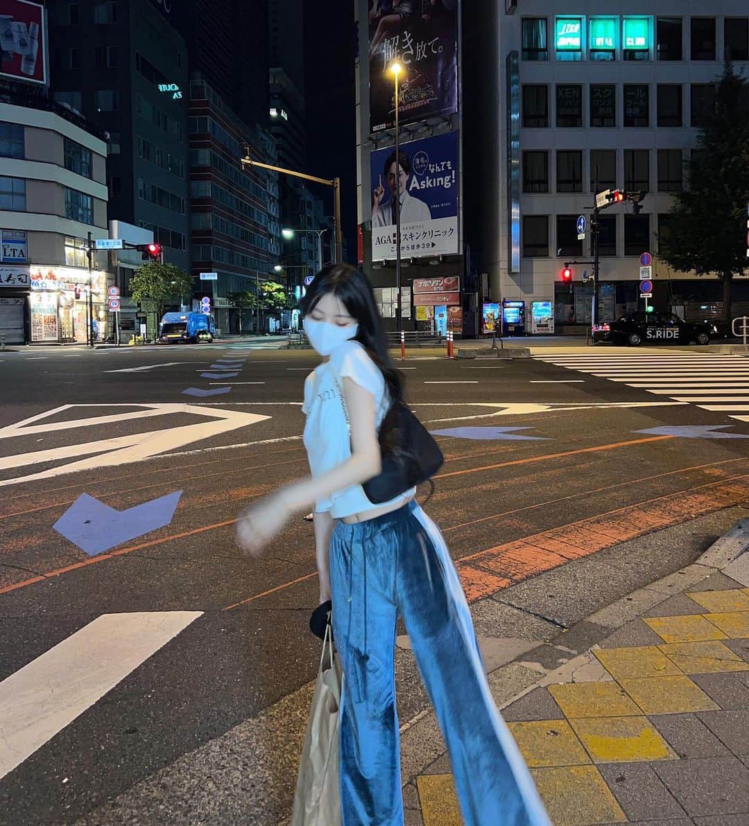 田中杏奈のインスタグラム：「✎  久々の私服を💙   #田中杏奈  #05」