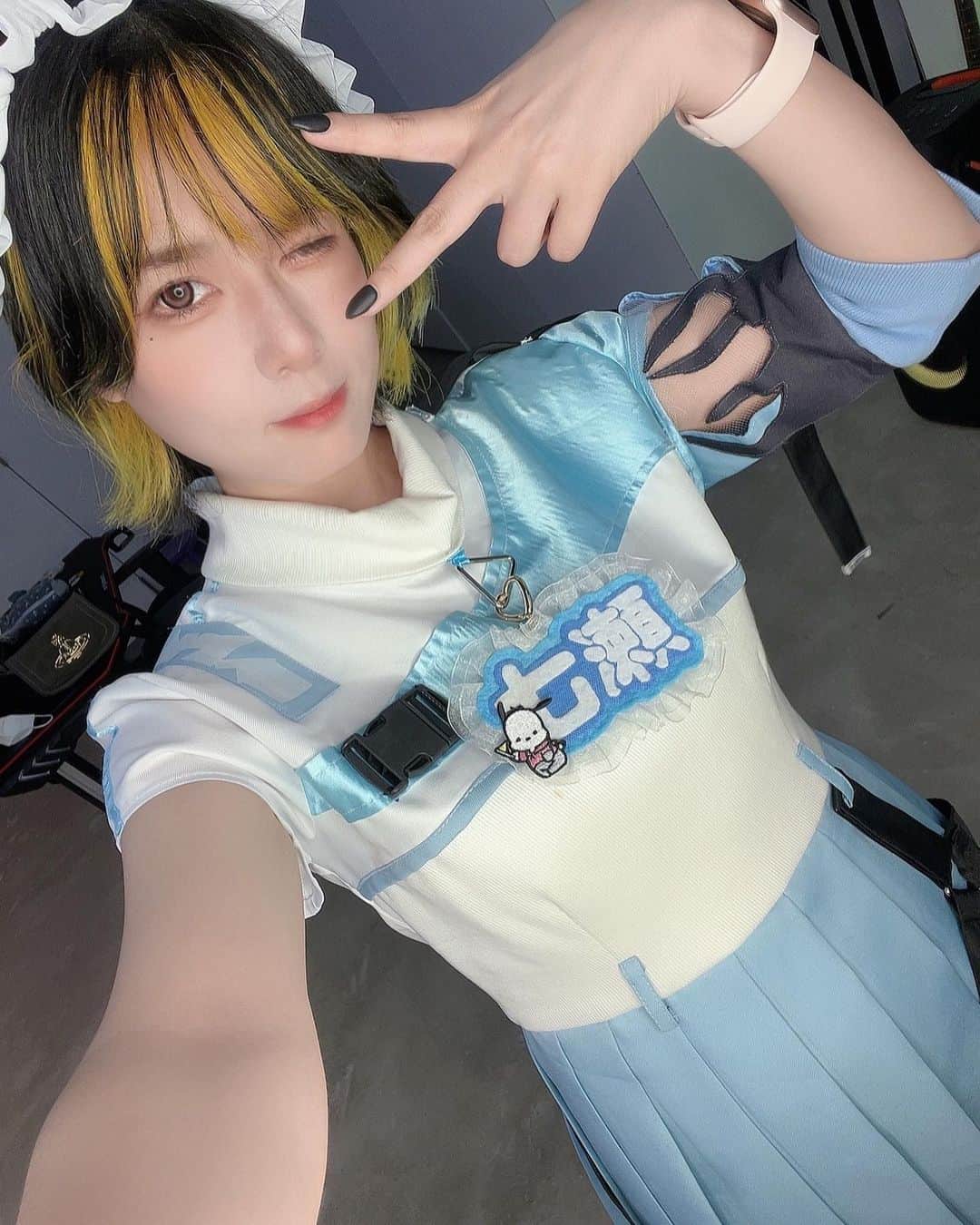 七瀬さくらのインスタグラム：「CyBAR Gum @CyBARGum お給仕でした！ みんなきてくれてありがとうございます😭✨ お盆に遠くのみんなに会えてよかった🎑 コミケから引き続き三日連続の皆もありがとう！ 今日から半月ぶりの休みを頂きます🙇‍♀️ 頂きながらも仕事するのでお休みでは無いですがちょっと、少しだけ、仕事を終えたら寝ます、、、笑  #RTは可愛いの再放送 ──────────────── #ショートカット女子 #インスタグラビア #グラビアモデル #コスプレイヤー  #ビジョビ #女内衣 #グラドル自画撮り部 #cosplayersofinstagram #cosplayer #코스프레 #角色扮演 #gravure #Japanesegirl #自拍 #模特 #그라비아 #수영복 #섹시 #모델 #凹版印刷 #屁股 #内裤 #泳衣 #コンカフェ嬢 #コンカフェ店員 #コンカフェキャスト #コンカフェ #新宿御苑前  ────────────────」