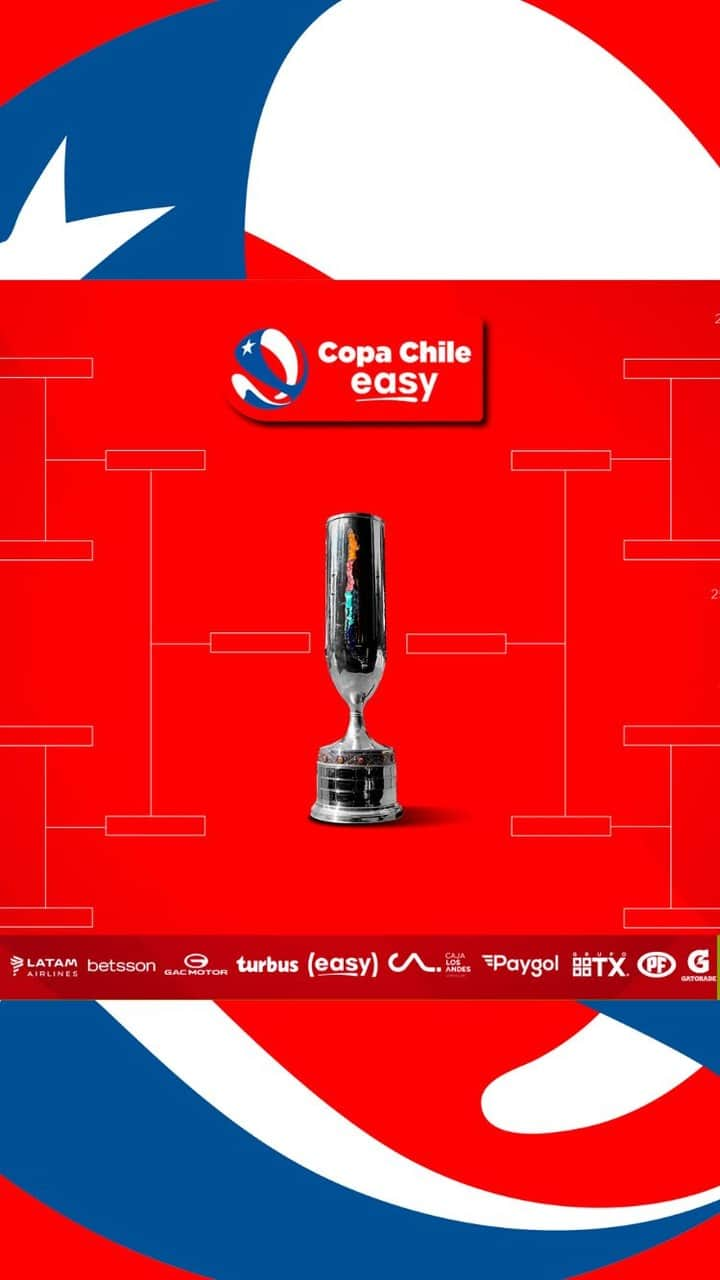 サッカー チリ代表チームのインスタグラム：「🏆🆑 HOY, REGRESA LA #CopaChileEasy ‼   ⚽🔝 Martes, miércoles y jueves, los partidos de ida de los octavos de final...  Revisa la programación en CampeonatoChileno.cl 🔗   Por @tntsportscl 📱💻📺  @latamairlines @betssonchile @gacmotor_cl @turbuscl @easytienda @cajalosandes @paygol.cl @grupotx.cl @pfalimentos @gatoradechile」