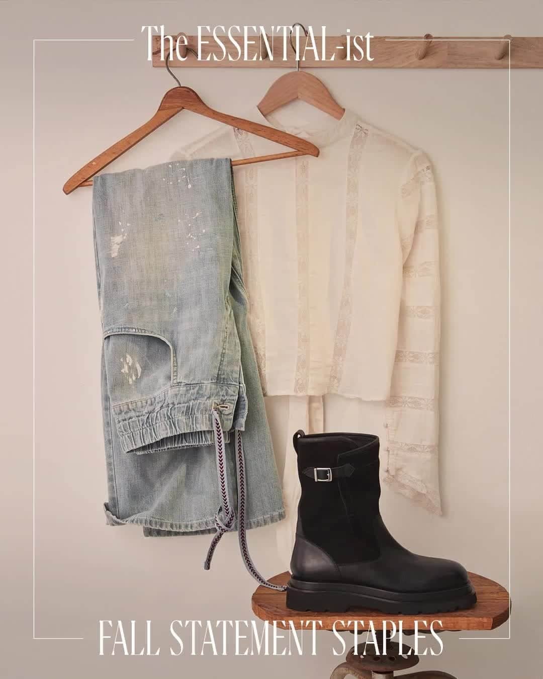 freepeopleのインスタグラム：「The ESSENTIAL-ist Fall Statement Staples. Link in bio.」