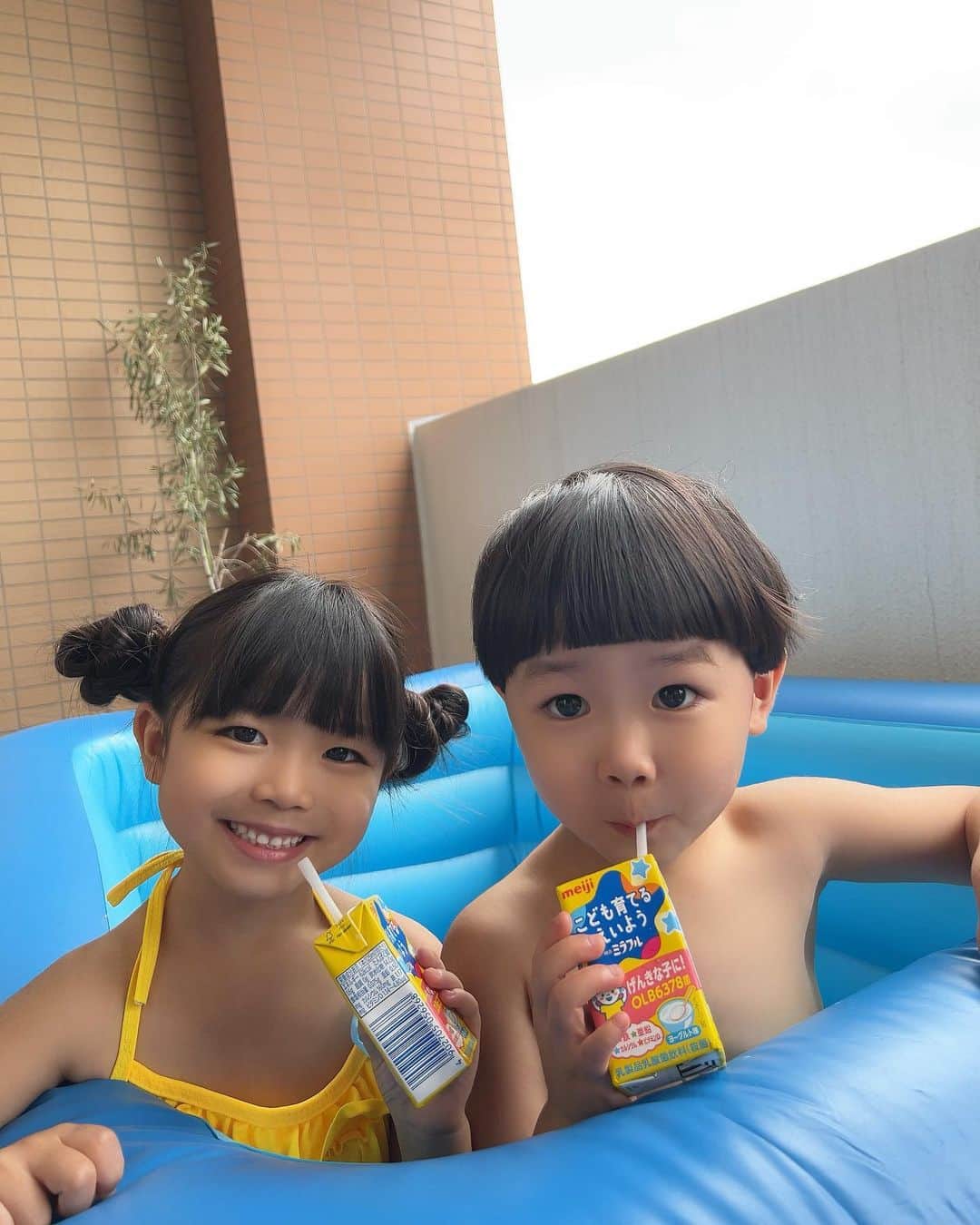 のインスタグラム：「#supported ． ． 最近の子供たちのマイブーム✨ 朝も昼も夜も飲みたいと言われる明治ミラフル🥤 幼児期の成長に重要かつ不足しがちな 4 つの栄養素「鉄・亜鉛・カルシウム・ビタミン D」 が配合されている飲料で、パック飲料は、「OLB6378 菌(ビフィズス菌)」、粉末飲料は、「DHA」も含まれているみたい✨  1 日 3 回で不足分を補えるみたいだよ！🙆‍♀️ だから常に冷蔵庫に入ってるよ🤭💓 ． 粉末は牛乳に溶かして飲むんだけど、ストロベリー風味で子供たちも大好き🍓 牛乳が苦手な子でも飲みやすいみたい 朝ごはんのあともお風呂のあともプールでも（/◎＼）ｺﾞｸｺﾞｸ✨ ． 詳しくはKIDSNA STYLE の記事で読めるよ👌😊 ． @kidsna.official  #明治ミラフル #栄養 #子育て #栄養補助飲料 #KIDSNA #育児 #育児日記 #幼児 #幼児食 #幼児食レシピ #幼児食メニュー #栄養 #鉄分 #鉄分補給 #育児の悩み #食育 #子育て #子育てママ #栄養補給 #子育て悩み #ワーキングマザー #子育てママ応援 #男の子ママ #女の子ママ #年少 #年長 #子育てぐらむ #幼稚園 #年子育児」