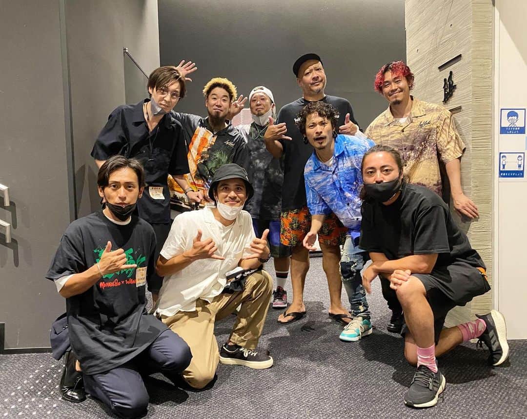 斉藤祥太のインスタグラム：「アイヤイヤ〜 たまんないヤ〜 次は9月の熊本！？ ありがとうございました🤙 ワニパチ最高ーー😝 powpow!! #live #mongol800  #wanima  #ラッパッパー  #斉藤祥太」