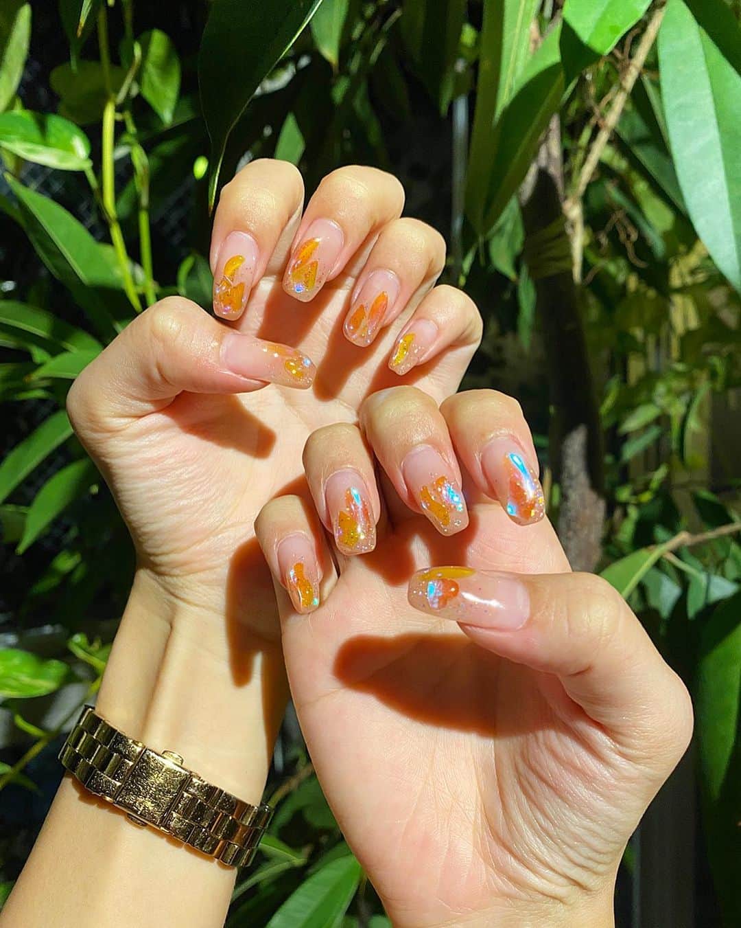 のインスタグラム：「Nail🧡💎  photo by @ucmuller .」