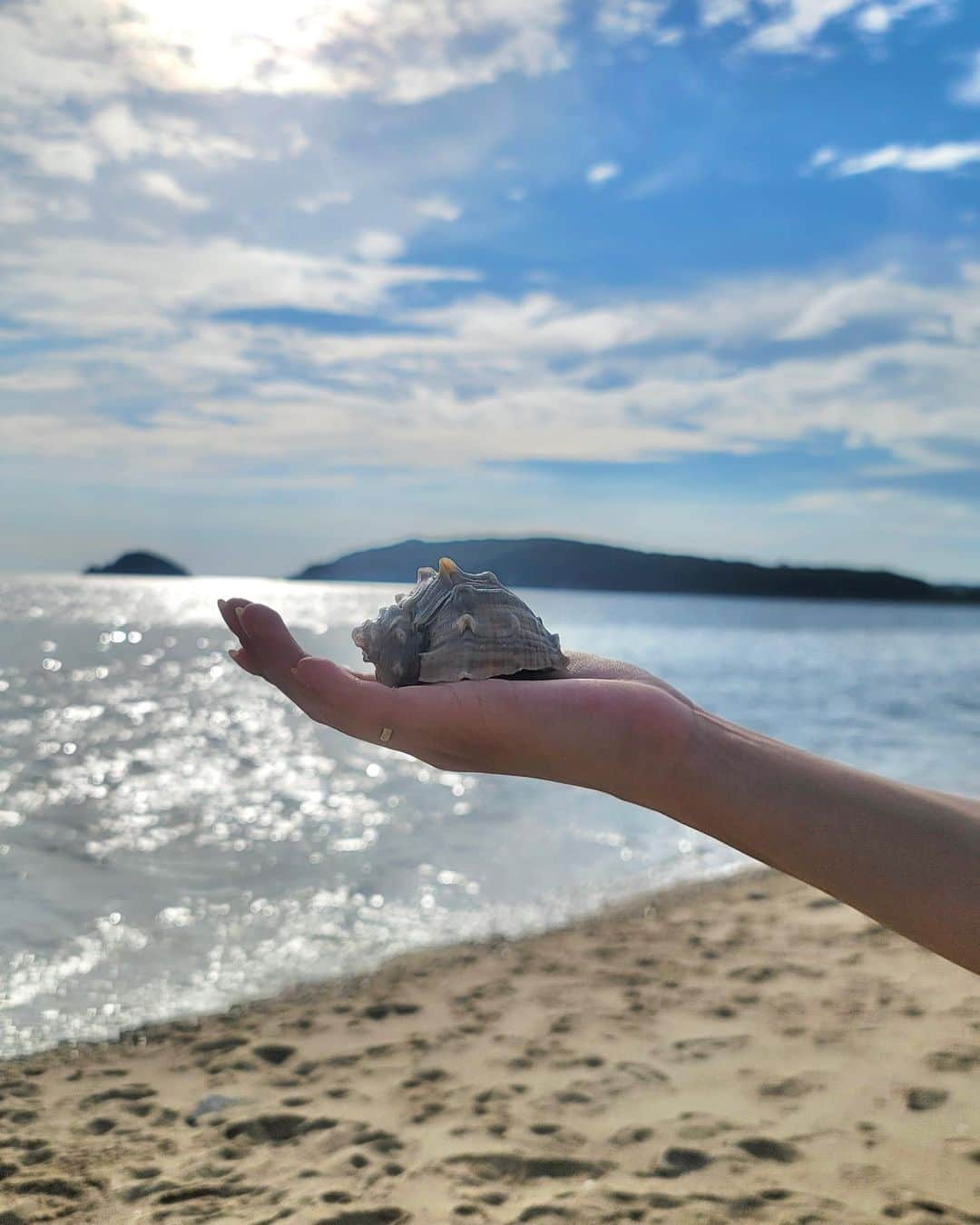 ソ・シネのインスタグラム：「🌊🐚🌿☕️」