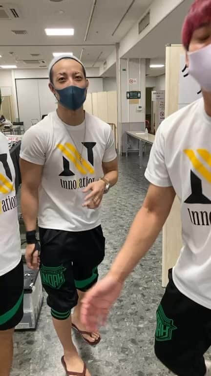 原田大輔のインスタグラム：「インスタライブ in 後楽園ホール  #noah_ghc #NInnovation #n12022 #後楽園ホール #インスタライブ」