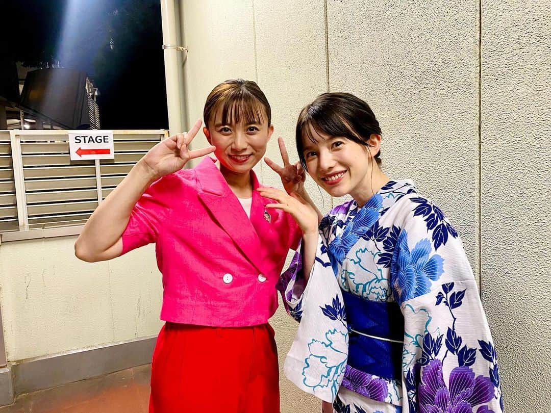 のインスタグラム：「どのくらいぶりが分からないくらい久しぶりに 雪乃ちゃんに会いました😇✨ ⁡ 元気そうで何より👍 ⁡ 神宮外苑花火大会、 みなさまお疲れ様でした✨ ⁡ ⁡ #マツケンサンバ❤️」