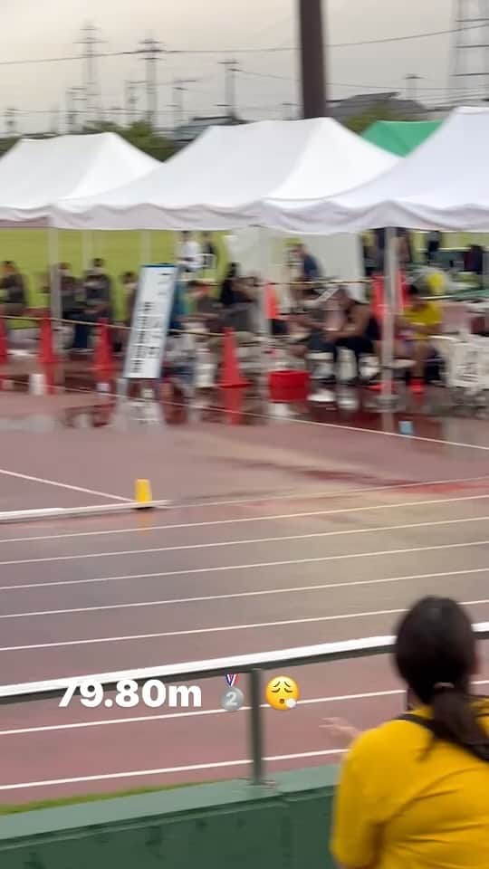 ディーン元気のインスタグラム：「79.80m 🥈  Time to rest for a while now😶‍🌫️」