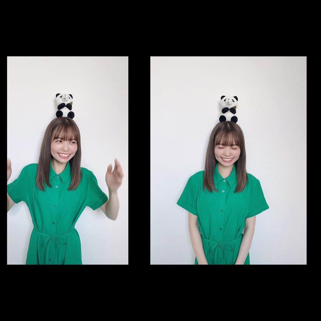のインスタグラム：「…♡ ⁡ ⁡ #オンライン握手会 2日目でした☺︎ 今回から新曲 #ビーサンはなぜなくなるのか のイベント🩴🫧 ⁡ 9月,10月は直接お会いできる“会場でおしゃべり会”も開催されるので楽しみ~✨ 昨日も、たくさんの温かいコメントをありがとうございました！ 早く皆さんにお会いしたい気持ちでいっぱいです…✌︎ ⁡ 今日は緑色のワンピース🐼🌿 ⁡ ⁡ #GU #ジーユー #guコーデ #ジーユー購入品 #グリーンコーデ #HKT48」