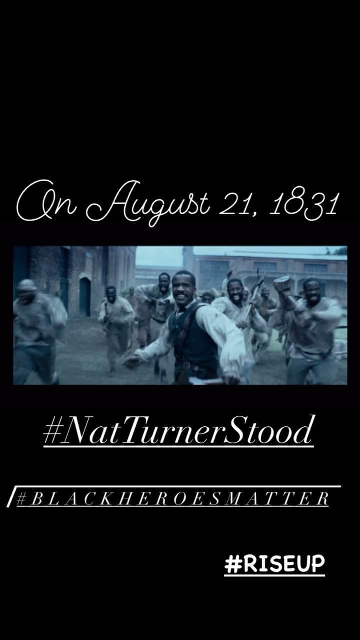 ネイト・パーカーのインスタグラム：「Nat Turner  #Prophet  #Revolutionary #Hero」