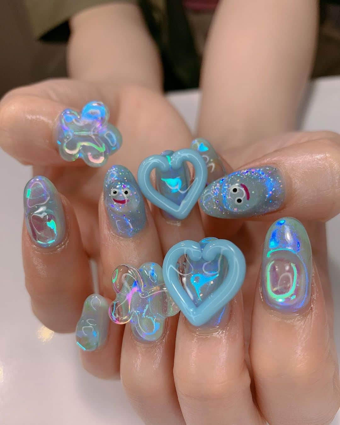 のインスタグラム：「何がいるでしょう💧 New Nail✨」