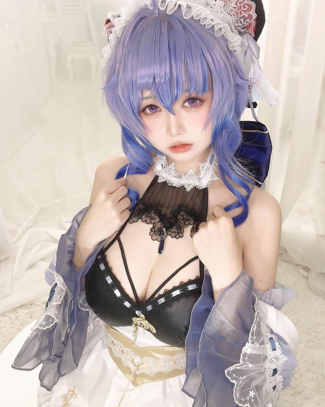 Loluuuuuuのインスタグラム：「💙甘雨💙  #cosplay」