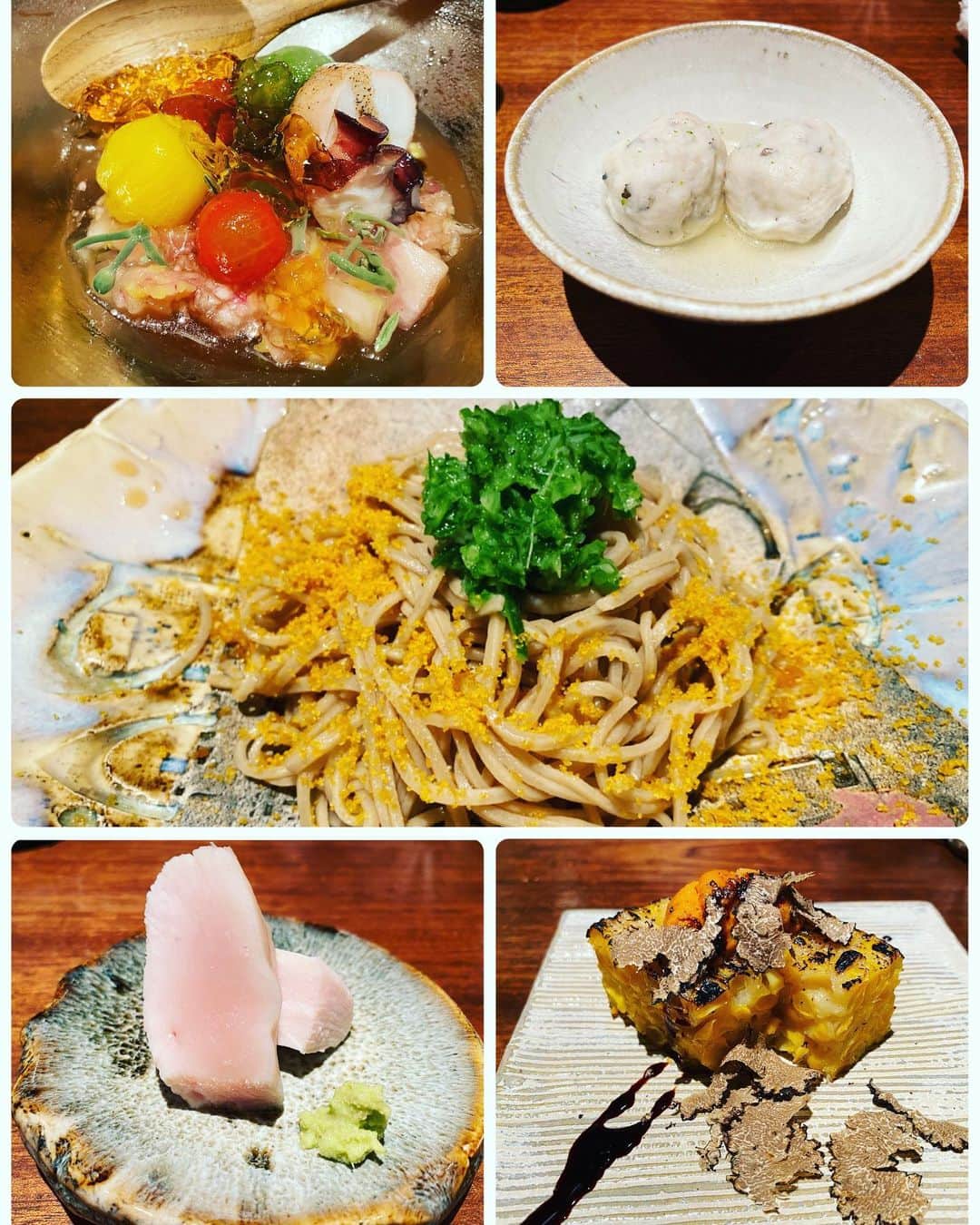 白木優子のインスタグラム：「自撮り忘れた😭 イケメンシェフによる和食美味しかった♪ #麻布十番 #割烹 #honda #おしゃれ  #和食 #カウンター」