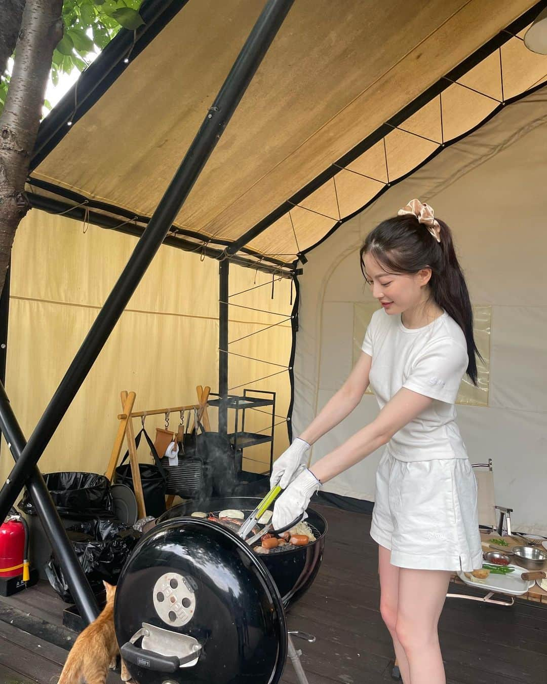 イム・ボラさんのインスタグラム写真 - (イム・ボラInstagram)「Glamping Rubber🍀 *유튜브 업로드 예정*」8月23日 22時24分 - 3.48kg