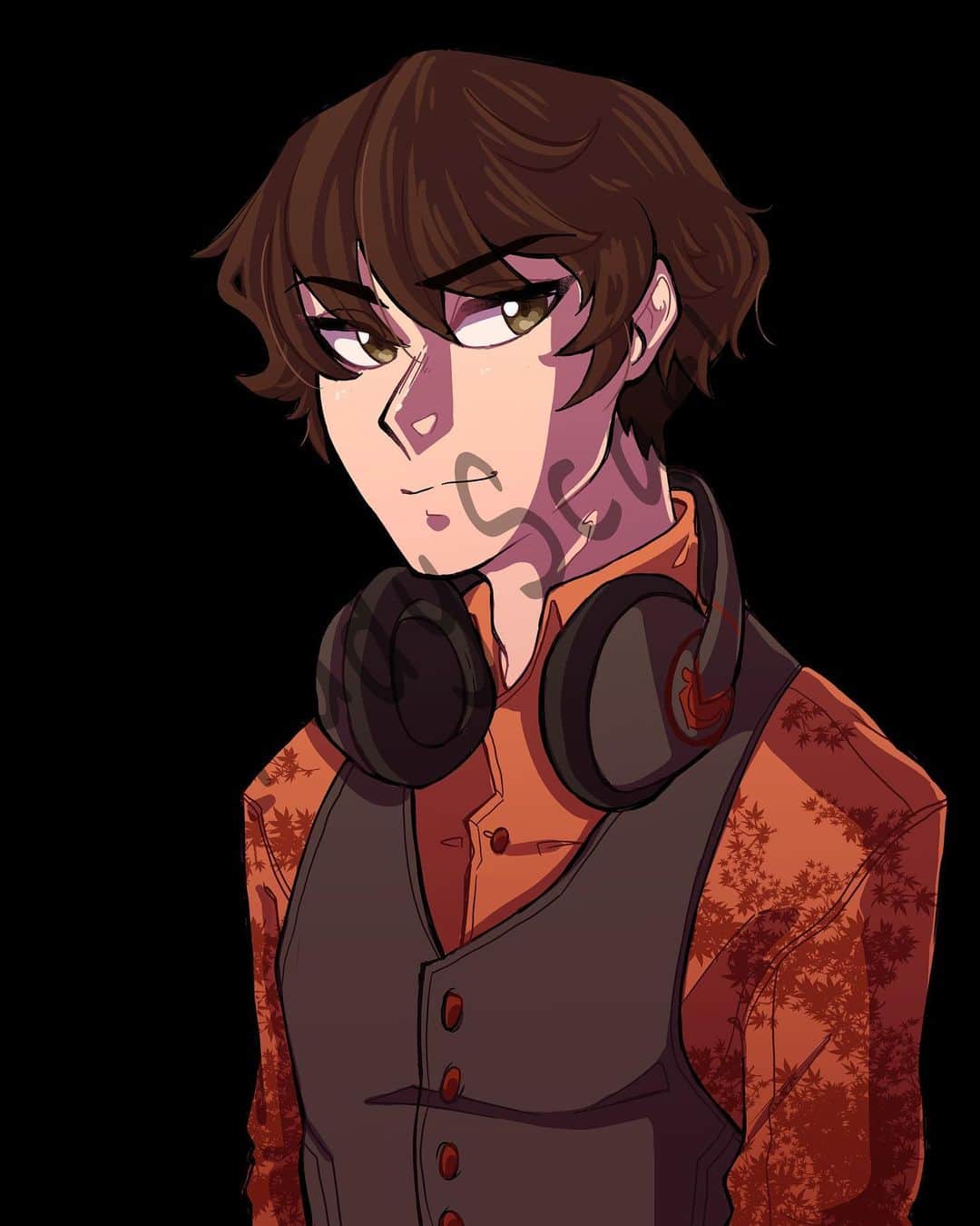 ジャレッド・スコット・ギルモアのインスタグラム：「Check out this PNGtuber my girlfriend @merudy_scarlet did for for me. I have been using it as an avatar for when I stream! She has a really cool projects she’s been working on and it would mean a lot to me if y’all could go support her! I’m so proud of everything she’s done!  #OC #orginalart #pngtuber #streamer #Twitch #styx #huzzah #onceuponatime #artist」