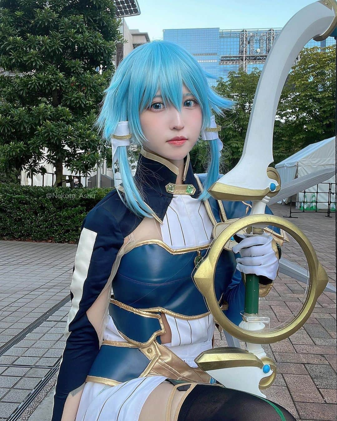 猫田あしゅのインスタグラム：「SAOアリシゼーション War of Underworld  太陽神ソルス シノン 💙 . #ソードアートオンライン #SAO #cosplay #cosplaygirl #cosplayphoto #cosplayer #cosplayphotography #コスプレ #コスプレイヤー #コスプレ女子 #コスプレ撮影 #角色扮演 #角色扮演者 #コスプレイヤー自画撮り部 #selfie #自撮り#cosplayselfie #cosplaymake #influencer #インフルエンサー　#make #cosme #ソードアート・オンライン #ソードアートオンラインアリシゼーション #シノン #sinon #sinoncosplay #ソードアートオンラインコスプレ #saocosplay #swordartonline」