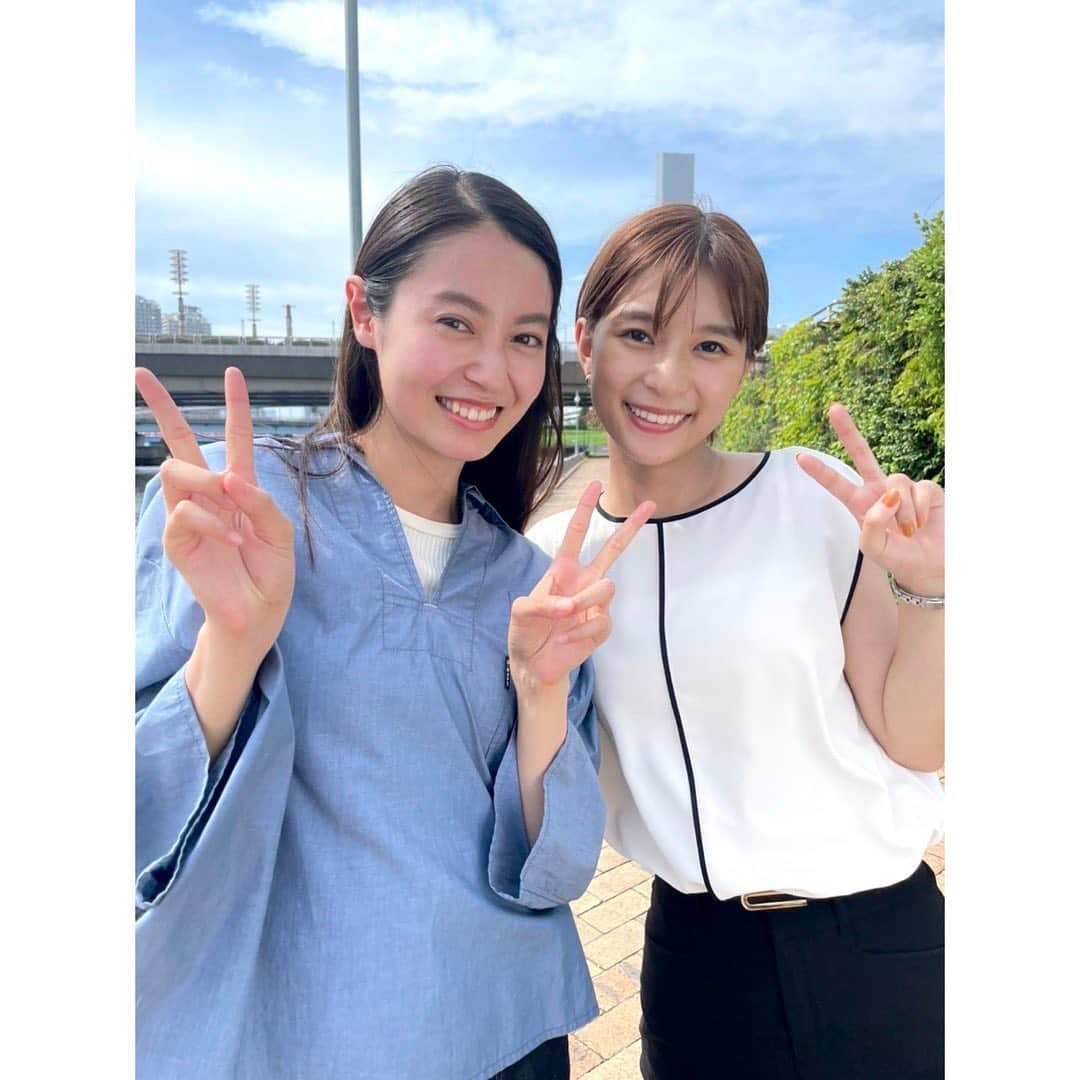 芳根京子のインスタグラム：「8話ゲストの田辺桃子ちゃん☺️💗  古川さんと塔子☺️  #オールドルーキー」