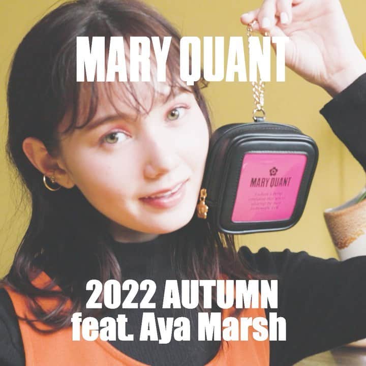 MARY QUANT officialのインスタグラム：「【2022 AUTUMN feat. Aya Marsh】 - マーシュ彩さんが楽しむマリークヮントの秋小物 - 新作ネイルポリッシュのデザインと リンクした小物など レトロでカラフルな 遊び心あるアイテムが勢揃い - MODEL:@ayamarshofficial - #MARYQUANT #2022AUTUMN #NEWITEMS #FASHION - #マリークヮント #ポーチ #トート #トートバッグ #モバイルケース #ネイルポリッシュ #秋コーデ #秋小物」