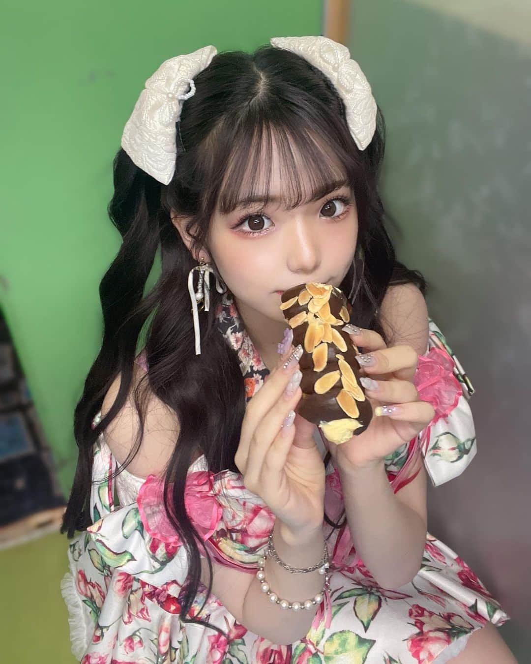 のインスタグラム：「⁡ ⁡ ⁡ ⁡ ŧ‹”ŧ‹”( ‘ч’ )ŧ‹”ŧ‹”ŧ‹”ŧ‹”( ‘ч’ )ŧ‹”ŧ‹”ŧ‹”ŧ‹”( ‘ч’ )ŧ‹” ⁡ ⁡ ⁡  #miao#いいね返し#f4f#followme#03  #Japan#自撮り#JK#インスタ#Instagram#アイドル#アイドル衣装#ライブ#対バン#ハーフツイン#イベント#フェス#ライブ#有楽町#有楽町カフェ#クニャーネ#チョコクニャーネ」