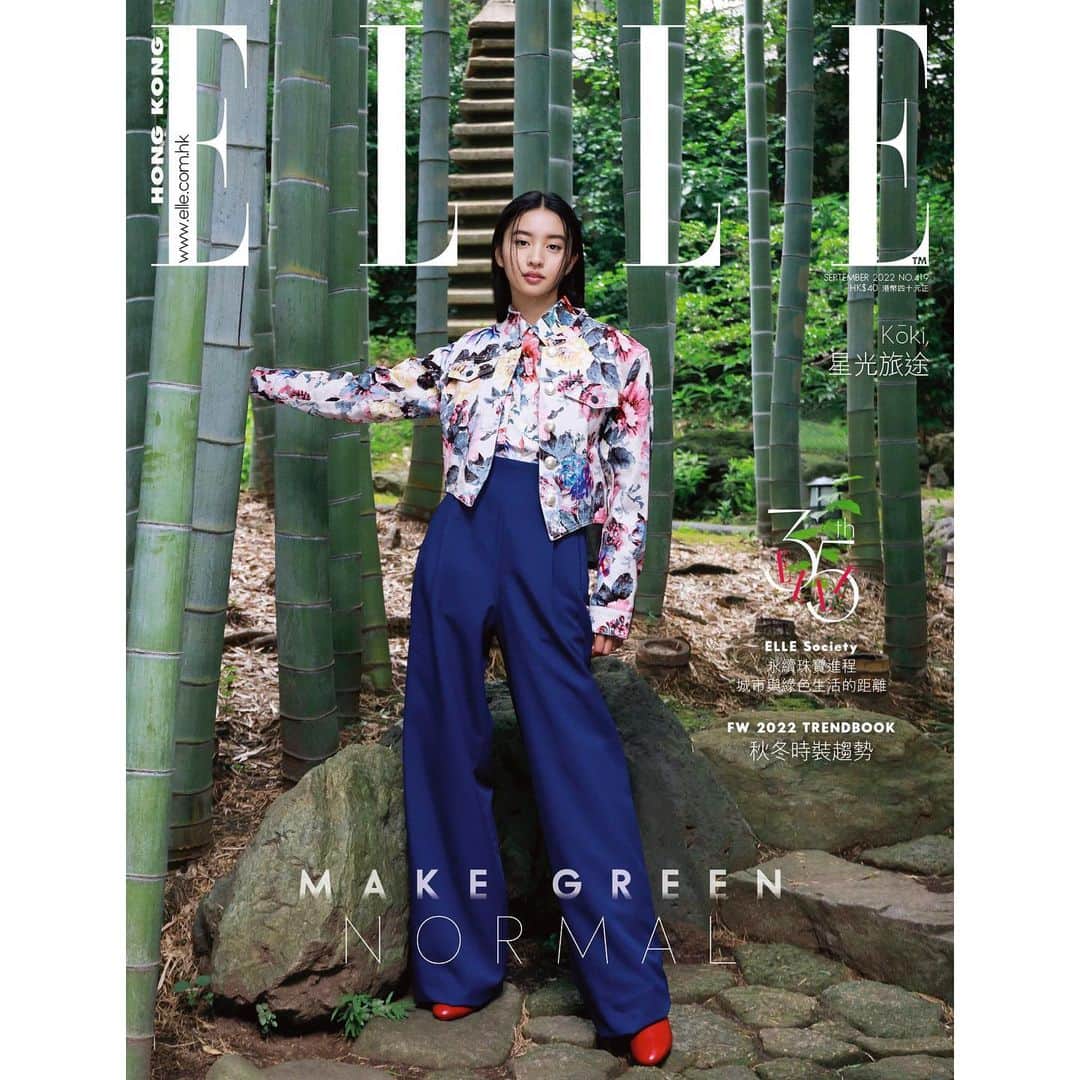 のインスタグラム：「Thank you so much for having me @ellehongkong 🥰  I am so honored to be able to be part of such a beautiful team 💓   Photo @jimmymingshum  Make up @nobukomakeup  Hair @kotaro_s.o.h  Styling @ryokkissie」