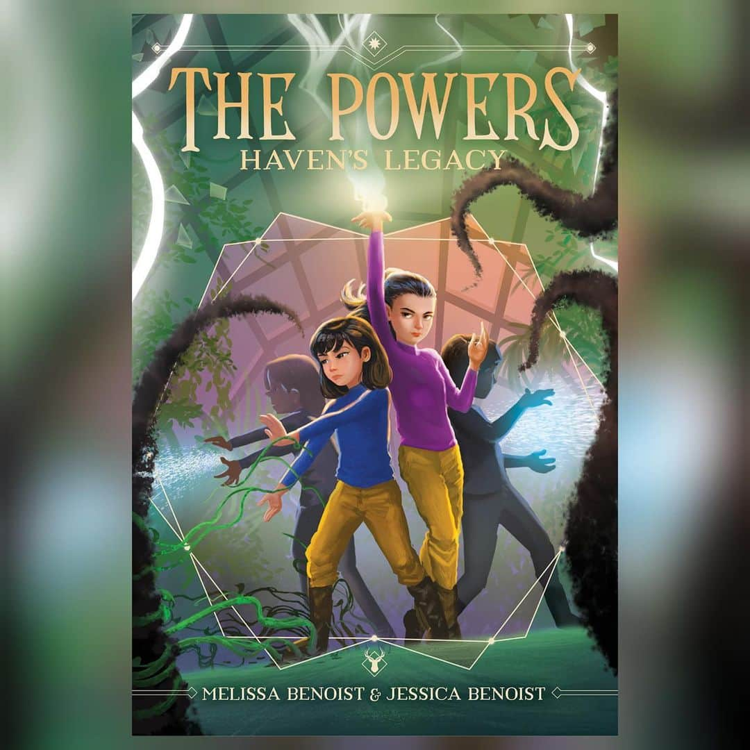 メリッサ・ベノイストのインスタグラム：「Parker and Ellie’s story continues! So happy to share that Book 2 in The Powers middle grade fantasy series about two sisters with extraordinary powers—written with my own sister @jessicabenoistyoung is coming February 7, 2023 and you can preorder now!  link in bio #HavensLegacy #thepowersseries」