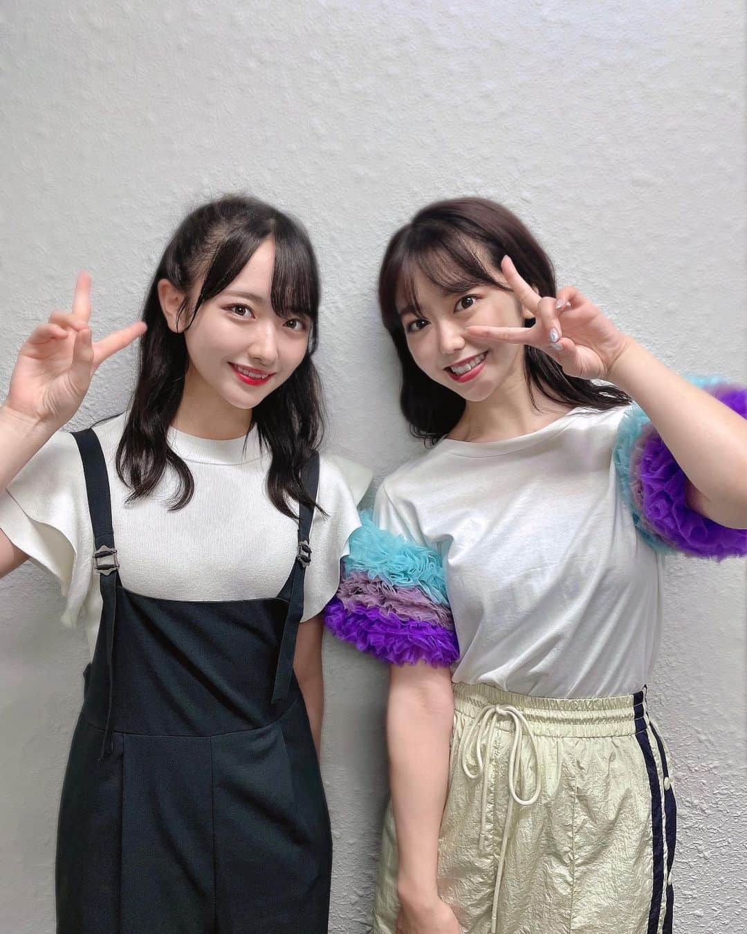 のインスタグラム：「峯岸みなみさんとお写真撮っていただきました！ご結婚おめでとうございます🥰「私は私」大好きです。いつか絶対歌いたい、、！！！ #アットジャム #峯岸みなみ さん #STU48 #石田千穂」