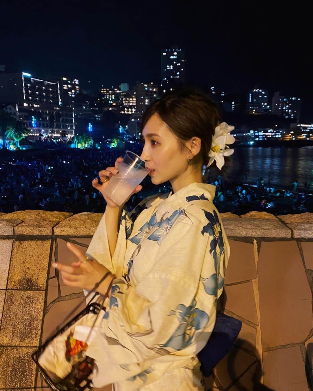 杉本美穂さんのインスタグラム写真 - (杉本美穂Instagram)「今年初の浴衣は熱海で🌻」8月28日 16時22分 - sgmt_miho