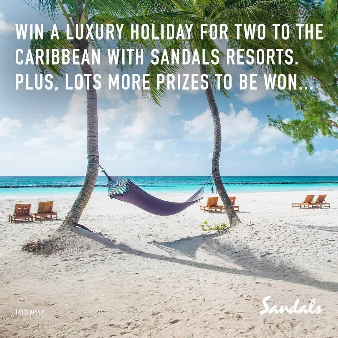 フレンチコネクションのインスタグラム：「To celebrate 50 years of French Connection, we’ve teamed up with the world’s leading all-inclusive resort Company, @Sandals_UK, to give you a chance to win a luxury holiday for two to the Caribbean*🌴🎉☀️  This amazing prize includes a seven-night holiday for the winner and their loved one at an all-inclusive Sandals Resort with return economy flights from London. There are 17 stunning resorts to choose from, all located in incredible beach destinations including Antigua, Barbados, Curaçao, Grenada, Jamaica, St Lucia and the Bahamas.  Plus, there's lots more prizes to be won from some of our friends🎉  Enter over on our Instagram Stories now or online at: www.frenchconnection.com/win  *Terms and conditions apply.  Full prize draw terms and conditions here: https://www.frenchconnection.com/pages/terms-conditions. Prize draw starts on 5 August 2022 at 9am and ends midnight on 4 September 2022. Enter via the entry page on the French Connection website at: www.frenchconnection.com/win. There are 50 different prize winners (1 person per prize). Winners will be chosen at random. Winners will be notified by the email provided. UK residents only. Entrants must be 18 years old and over.   #SandalsMoment #WhatsYourConnection #FC50」