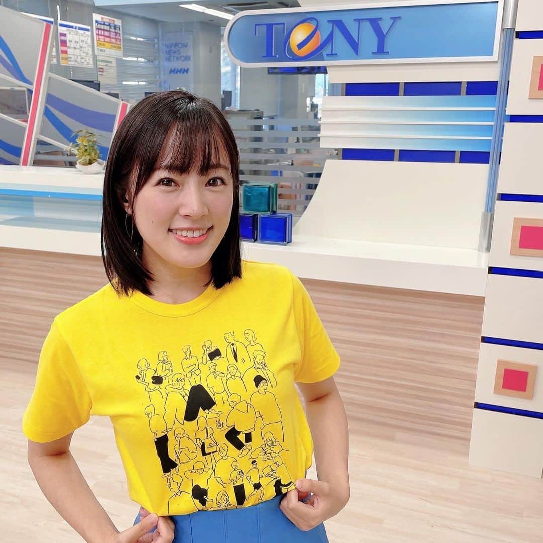 大谷萌恵のインスタグラム：「今年も#チャリTシャツ  #24時間テレビ #会いたい！」
