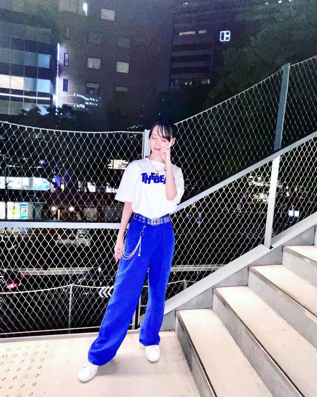 村西里世のインスタグラム：「파랗게💙  #MIYASHITAPARK #Shibuya #Tokyo #Japan」