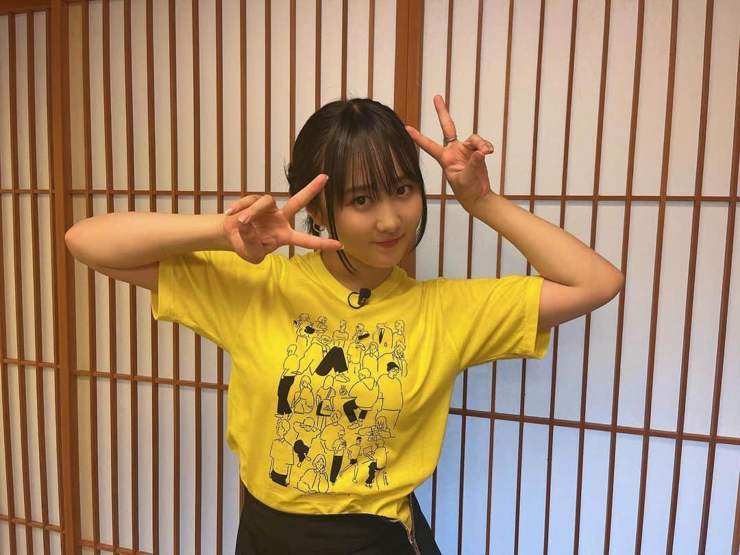 本田望結のインスタグラム：「#24時間テレビ 👚💛💗」