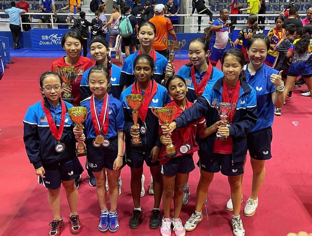 WU Yueさんのインスタグラム写真 - (WU YueInstagram)「Congratulations to coach Wu leading 🇺🇸 national team to the top at 2022 ITTF Pan American U11 & U13 Championships  Total 6 trophies 🏆 🏆🏆🏆🏆🏆 9 golds 🥇🥇🥇🥇🥇🥇🥇🥇🥇 7 silvers 🥈🥈🥈🥈🥈🥈🥈 4 bronze 🥉🥉🥉🥉」9月27日 1時14分 - wuyuetabletennis