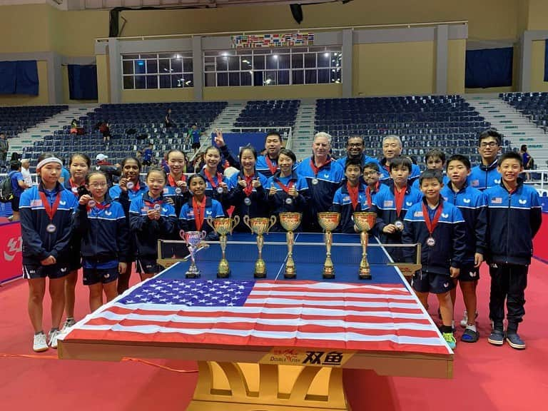 WU Yueさんのインスタグラム写真 - (WU YueInstagram)「Congratulations to coach Wu leading 🇺🇸 national team to the top at 2022 ITTF Pan American U11 & U13 Championships  Total 6 trophies 🏆 🏆🏆🏆🏆🏆 9 golds 🥇🥇🥇🥇🥇🥇🥇🥇🥇 7 silvers 🥈🥈🥈🥈🥈🥈🥈 4 bronze 🥉🥉🥉🥉」9月27日 1時14分 - wuyuetabletennis