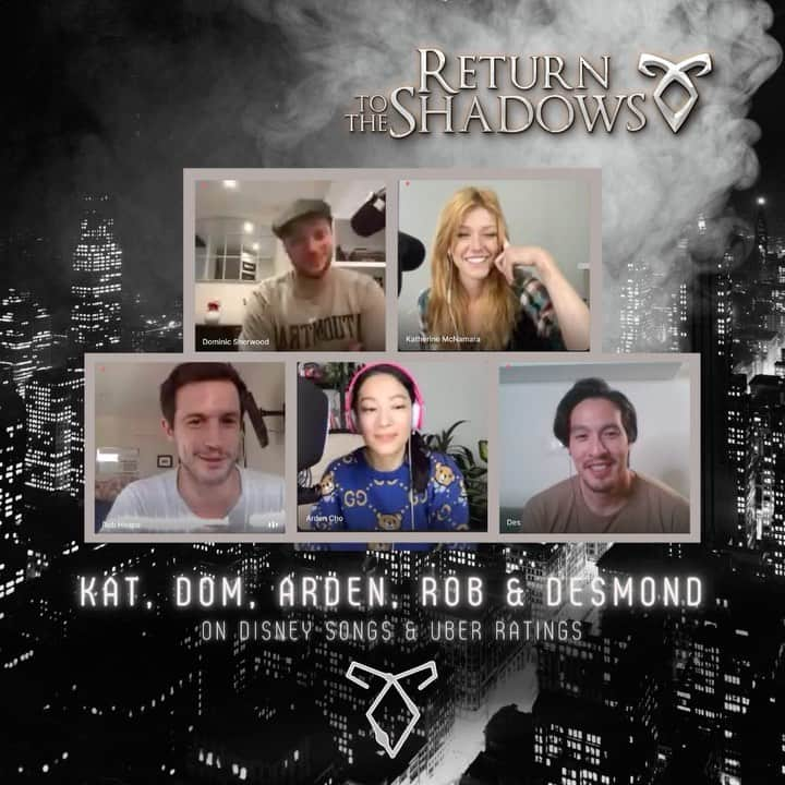 ドミニク・シャーウッドのインスタグラム：「A very special #partnertrack episode of #returntotheshadows this week!   Get a sneak peak into the onset shenanigans with some of my favourite people  @arden_cho @rob.heaps @deschiam @kat.mcnamara   Thank you guys for coming on. Always such a pleasure.   Make sure to check out #partnertrack on @netflix NOW!!!」