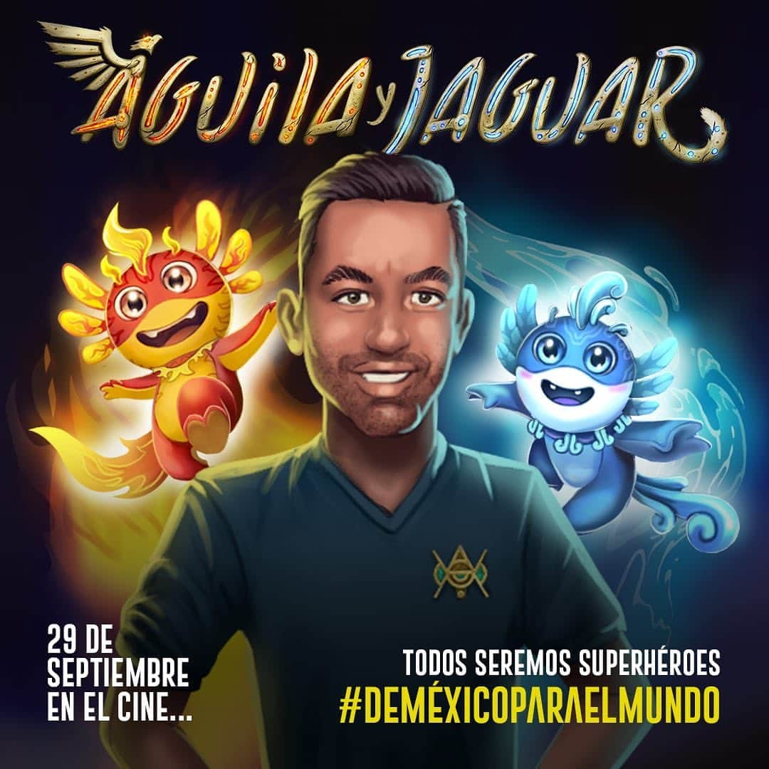 マルコ・ファビアンのインスタグラム：「Este 29 de Septiembre en CINES, todos seremos superhéroes #deMéxicoparaelmundo. La película mexicana de animación para enaltecer la cultura mexicana. Estamos a solo unos días del espectacular estreno de "ÁGUILA Y JAGUAR: LOS GUERREROS LEGENDARIOS".  #AguilayJaguar #losGuerrerosLegendarios #CineMexicano #animaciónmexicana #kooltoon」