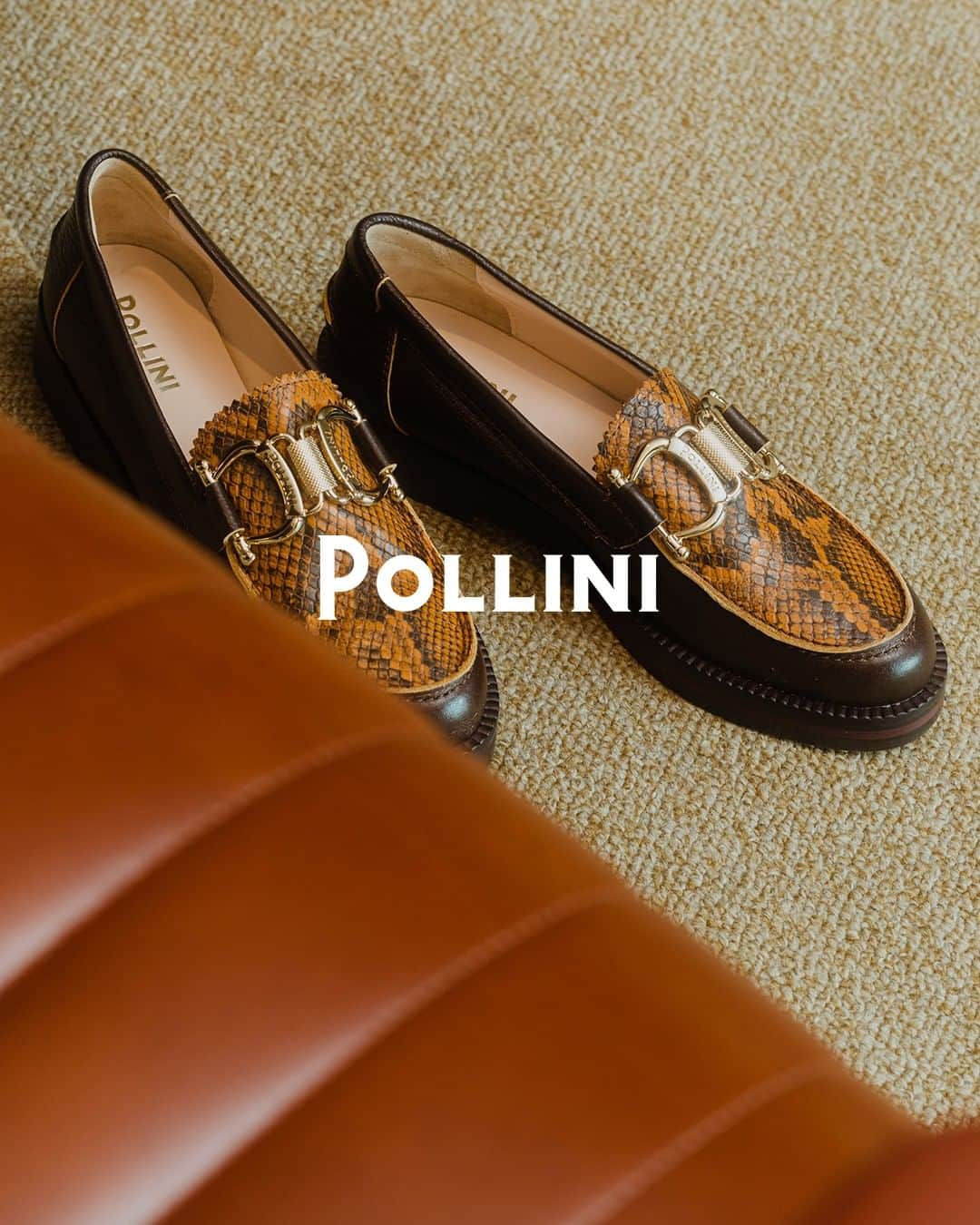 ポリーニのインスタグラム：「Add flair to any look with the new Pollini Archive Fall Winter 2022 collection. Discover more via link in bio.  #Pollini⁣ #PolliniArchive #FW22⁣」