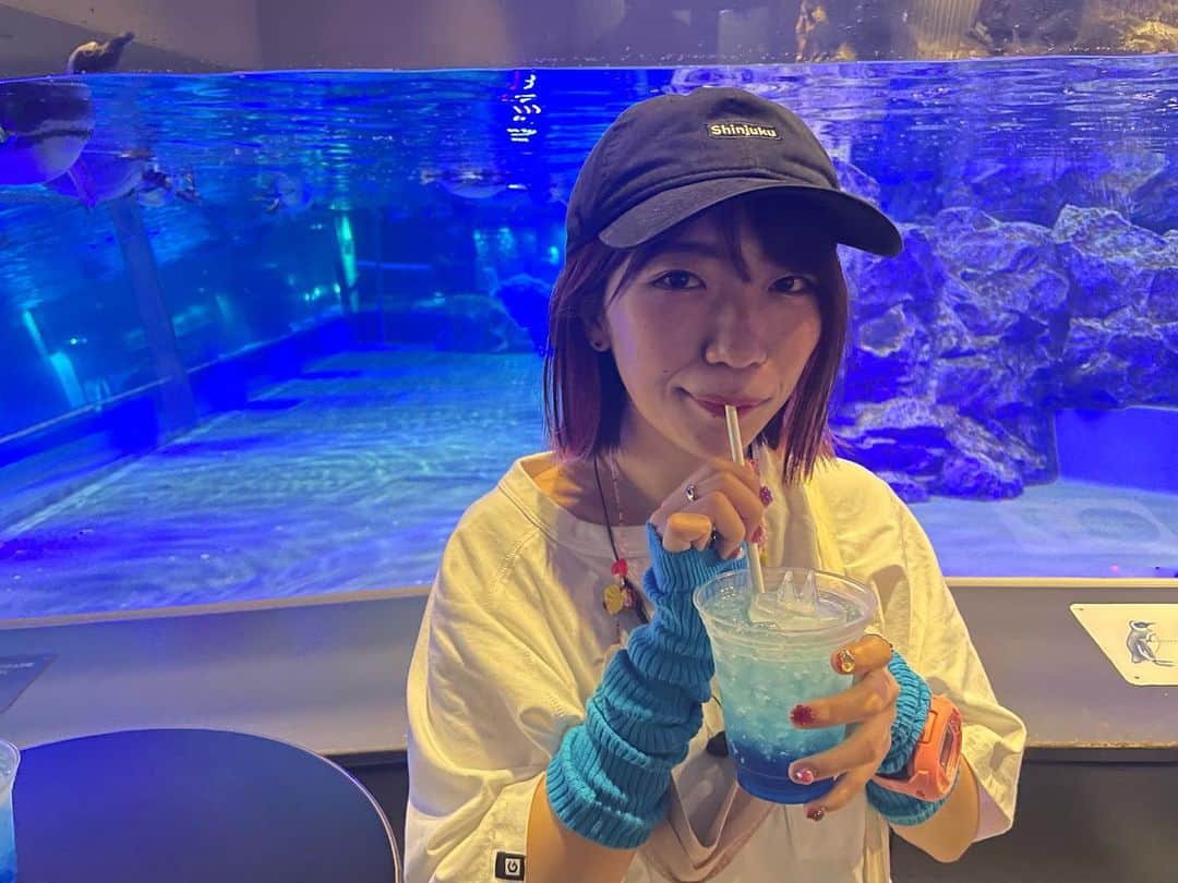 ぱいぱいでか美のインスタグラム：「水族館🐧 . ちょっと前に水族館行った！ かなり元気なチンアナゴや 下から見るとそういう船みたいにしか見えないペンギン 岩と岩の間でどうしようもなくなってるオットセイ 見ました👀 水族館好きでたまに行くけど時間あっという間に過ぎるね！ し◯たあり◯◯さんと行きました！ . #水族館 #すみだ水族館」