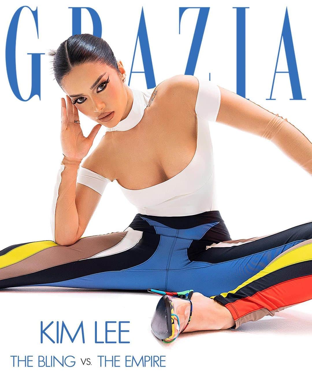 のインスタグラム：「New Cover for Grazia Bulgaria 🪐  Editor  @mitkoandonov  Style @fwrd @muglerofficial  Photographer @lynn_yati  Hair @leovalentinohair  Makeup @beautybynic」
