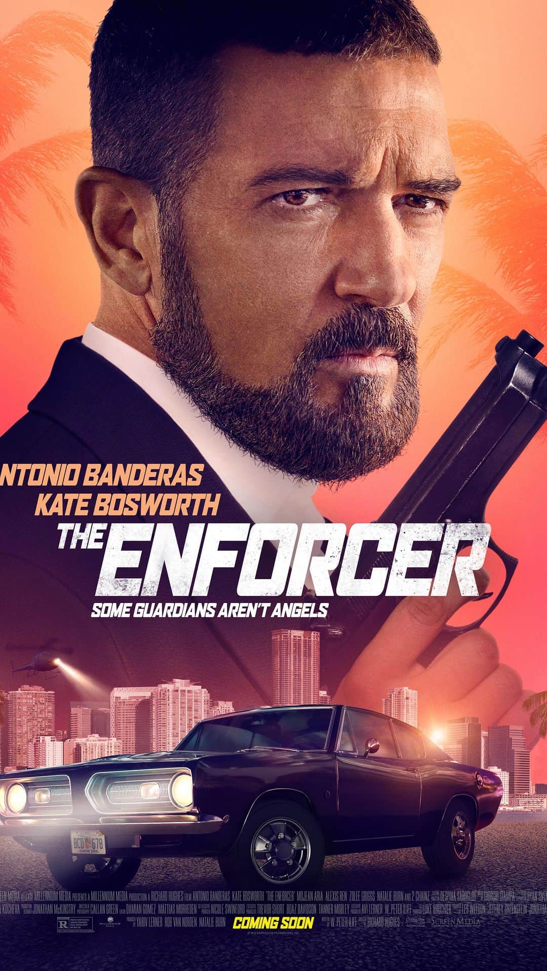 ケイト・ボスワースのインスタグラム：「THE ENFORCER is NOW PLAYING in theaters and On Demand! Loved sparring w/ you @antoniobanderas 😘 Watch now: theenforcermovie.com #TheEnforcerMovie」